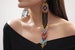 Long Beaded Earrings, Boho Chandelier Earrings, Native American Should Dusters, Chic, Colorful, Boho Handmade Earrings, Indigenous Made 