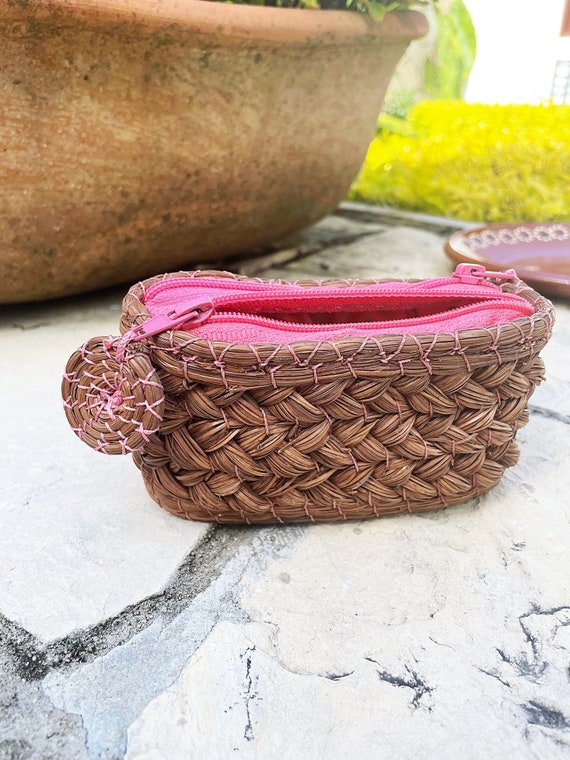 Wicker Coin Purse, Basket Bag, Boho Purse, Chic Purse, Handmade Purse,  Wicker Purse, Small Purse, Indigenous Made Biulu Artisan Boutique 