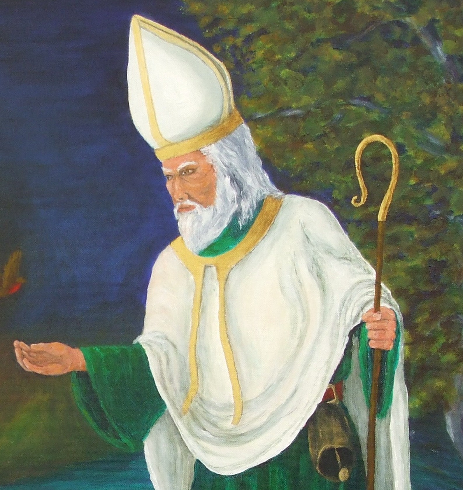 Saint Mungo Patron Saint of Glasgow Scotland Mystical Etsy