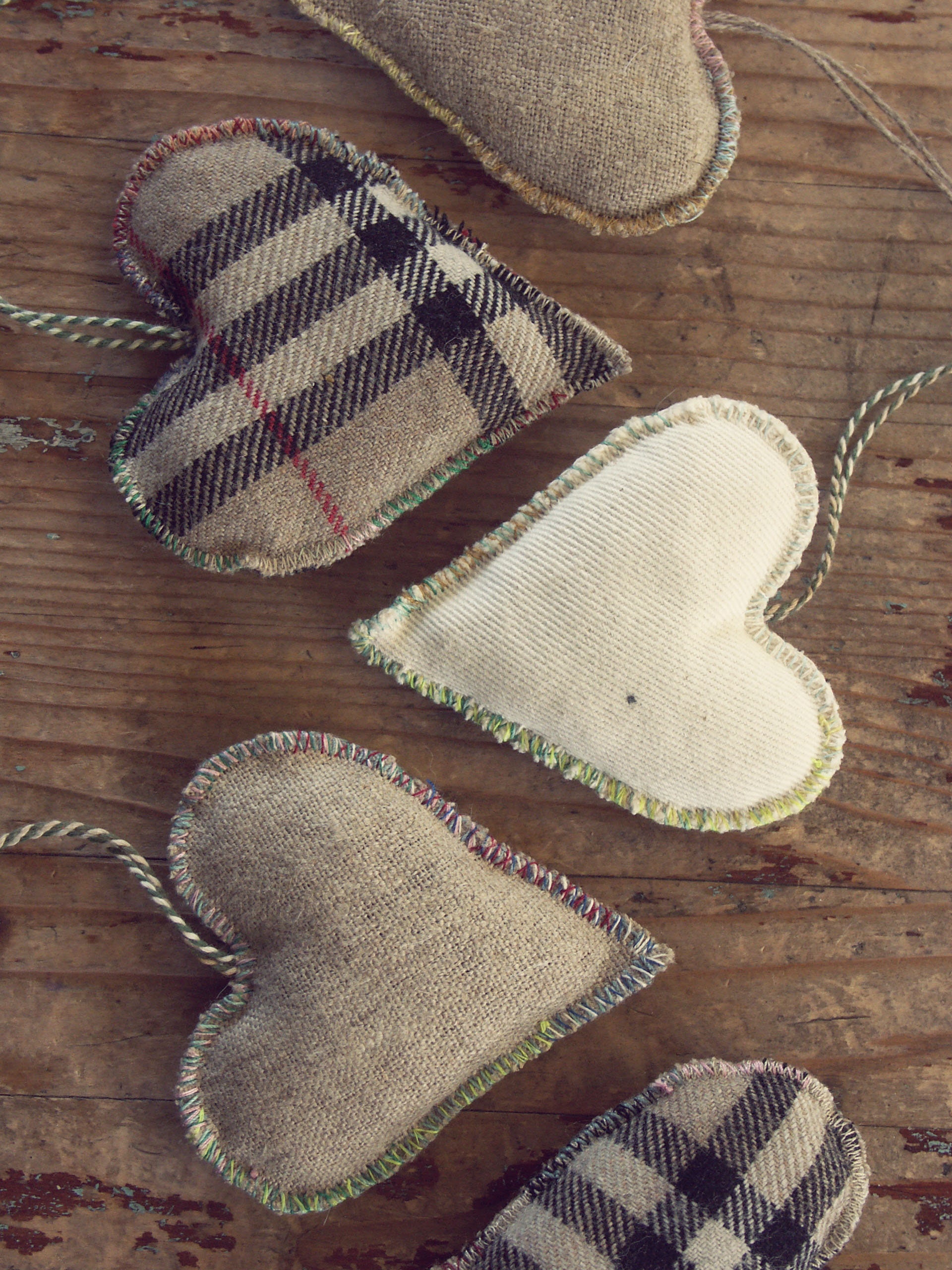 Happy Holidays Hearts Handmade Garland -6 ft. Arcadia Home