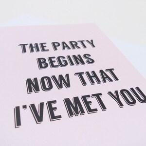 Valentine card, Love greeting card, Party friendship card