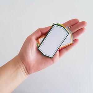 Etiquetas dirección en blanco, Pegatinas envío - 10 uds