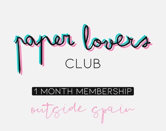 Paper Lovers Club - 1 month subscription - Outside Spain