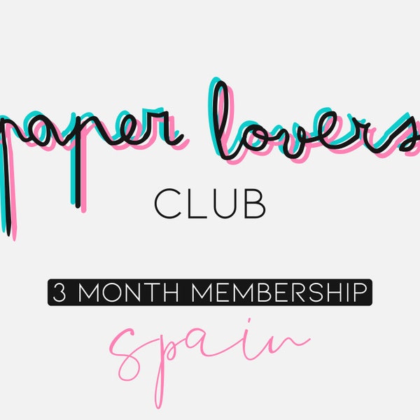 Paper Lovers Club - Suscripción de 3 meses - España