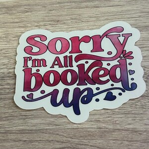 Book Themed Sticker - Gift for Book Lover - Waterproof Kindle Sticker - Bookish Sticker for Reader - Laptop Sticker - Booktok Sticker