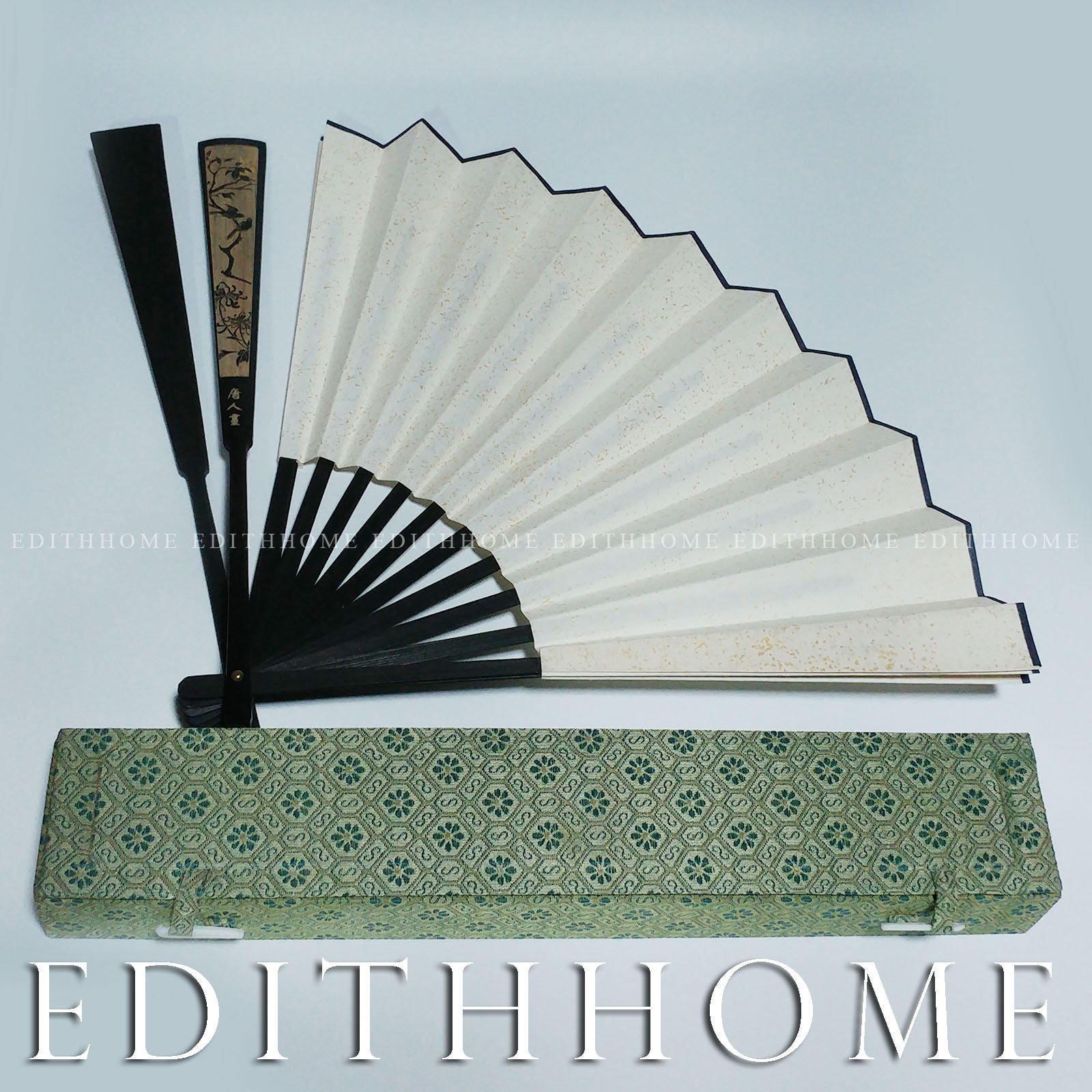 書道扇子 - 中国画用の宣紙扇子 ギフトボックス付き - Etsy 日本