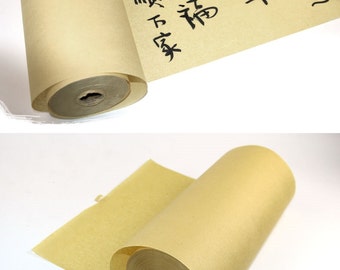 Bamboo Fiber Paper Roll for Chinese Calligraphy (35cm x 100 Meter Per Roll)