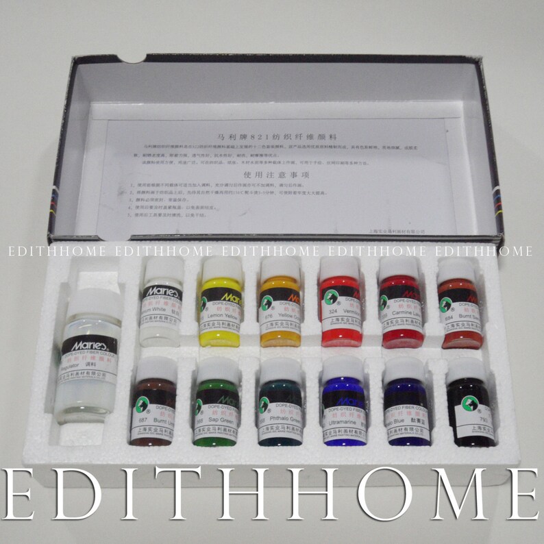 Maries Professional Fabric Colours Paint Dopedyed Fiber for Etsy