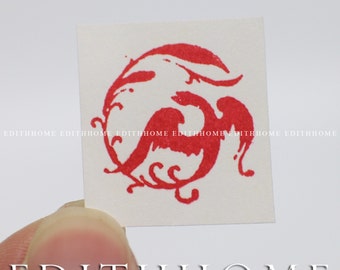 Phoenix Stone Petschaft - Chinesischer Phoenix Stempel mit. Geschenkbox (2 x 2cm)