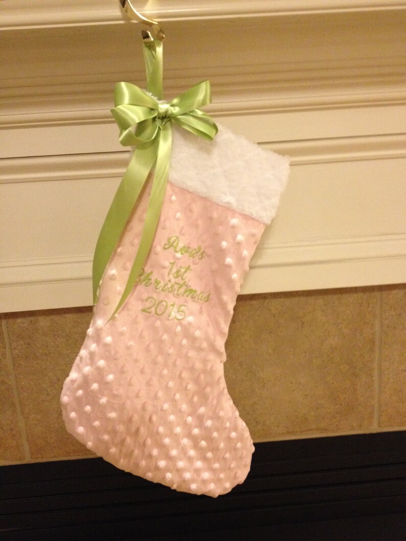 Personalized Baby's First Christmas Stocking Handmade | Etsy
