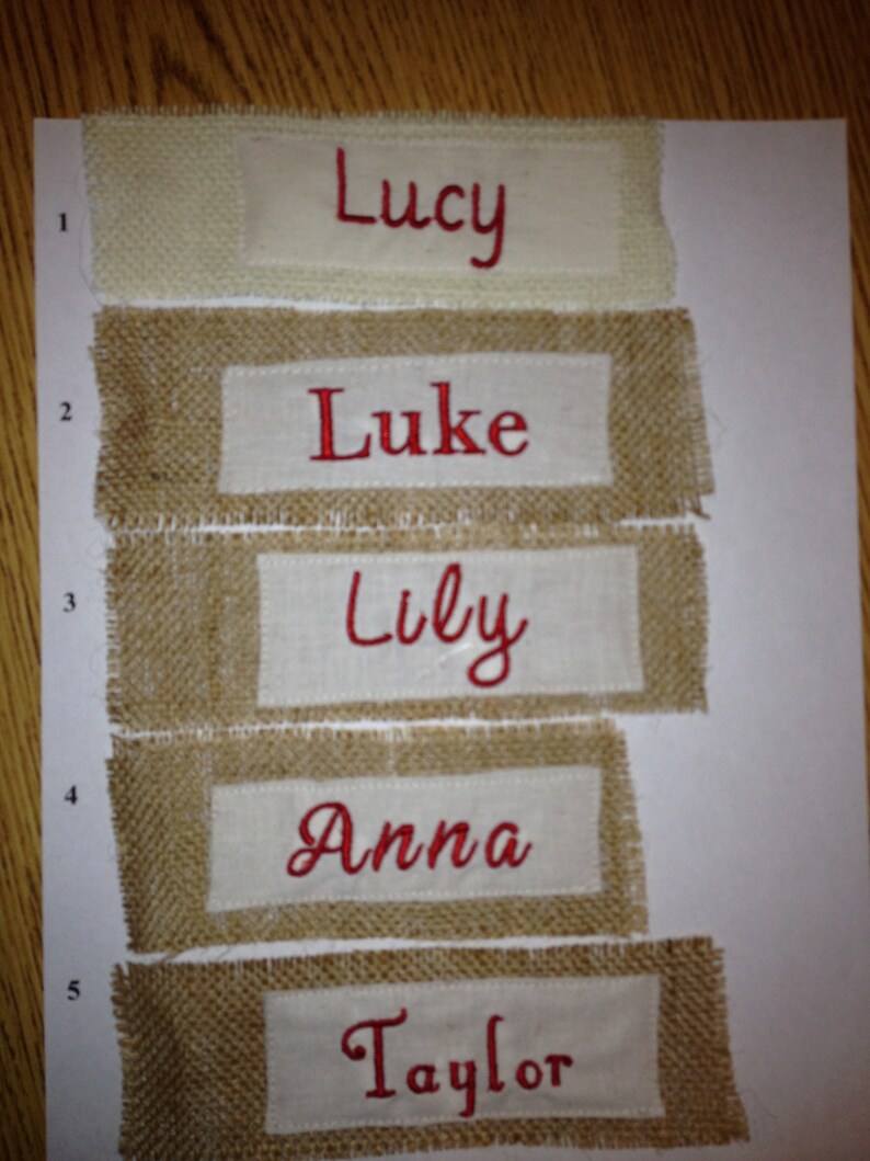 Christmas Stocking Holiday decor Christmas Personalized Christmas Stocking Burlap Christmas Stocking Red and White Christmas Stocking