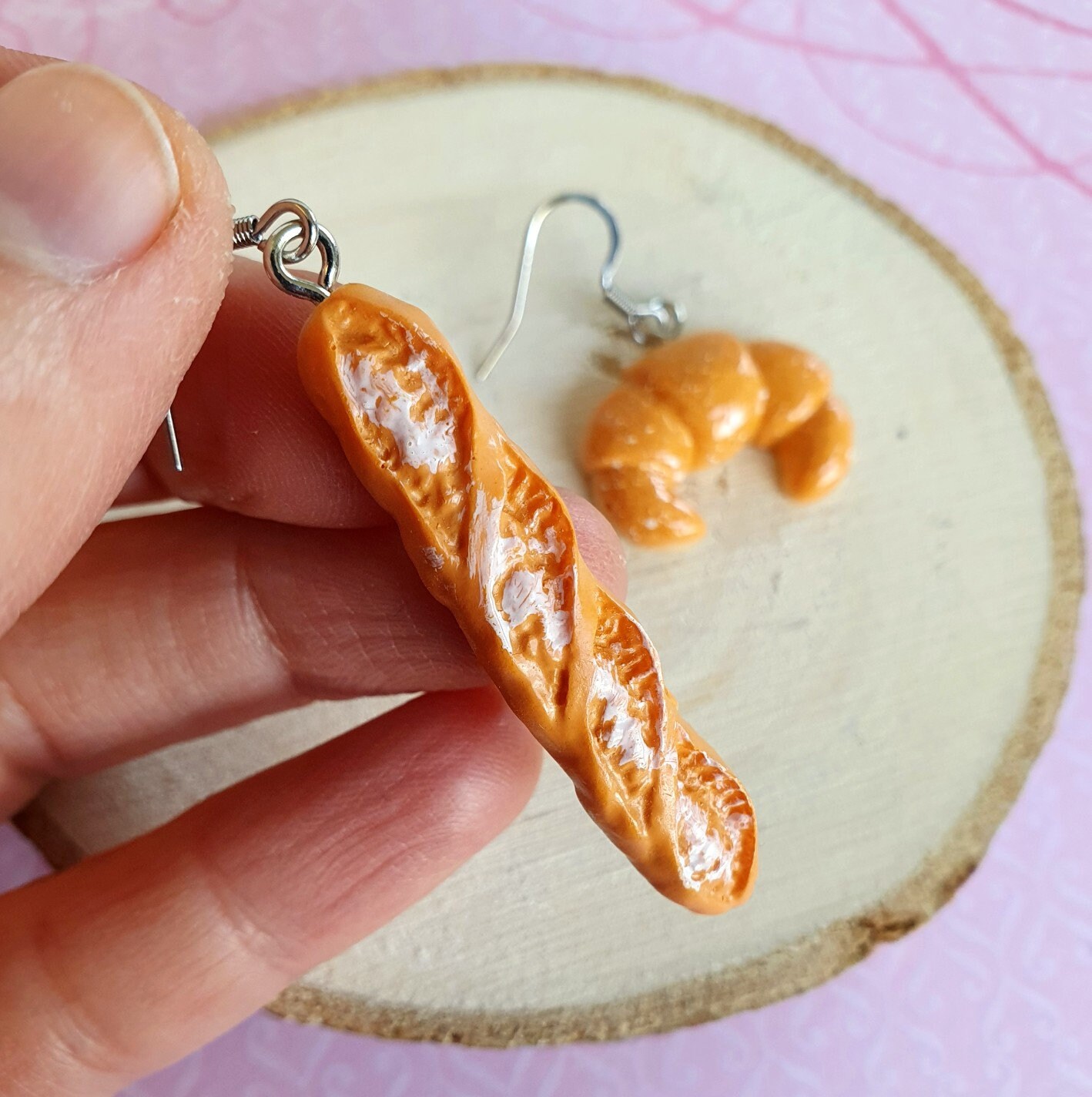 Earrings With Gold Bread - Etsy