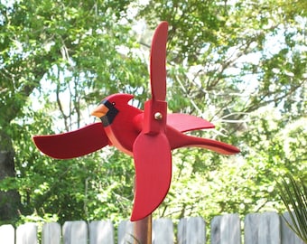 Cardinal Whirligig Garden Folk art