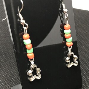 Christmas gingerbread cookie cutter earrings