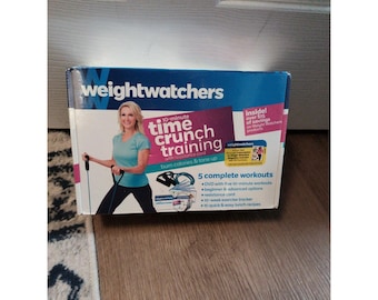 Weight Watchers 10 Minute Time Crunch Training Kit Complete Resistance Cord Dvd