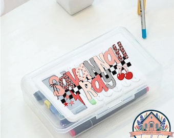 Personalized Pencil Box | Custom School Supply Case, 6 Designs