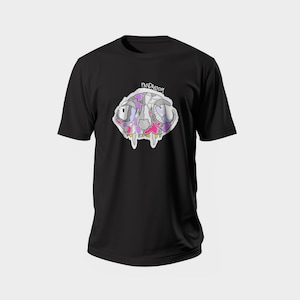 Camiseta com caveira de gato - camiseta inspirada em gótico, whimsigoth e fairycore | Presente perfeito para melhor amigo e camiseta exclusiva de esqueleto de Natal