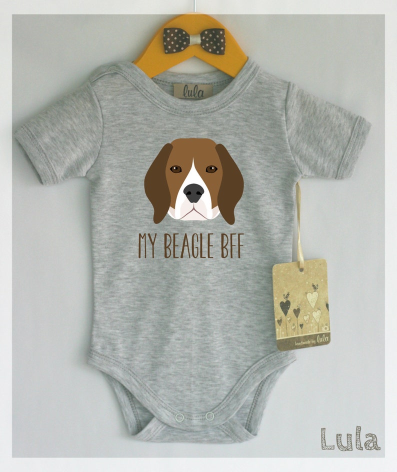 Beagle Baby Clothes. Dog Baby Best Friend Print. Beagle Print Etsy