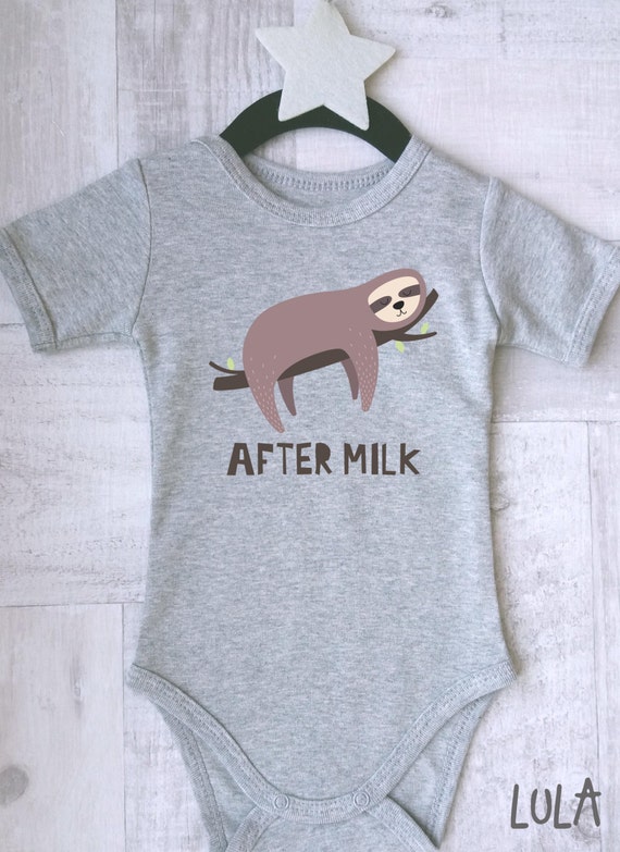 Baby Grow Clothes Novelty Gifts for Baby Girls Silly Sloth