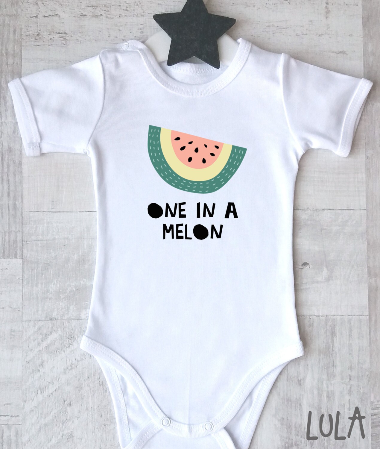 One In A Melon Baby Clothes One In A Million With Watermelon Etsy