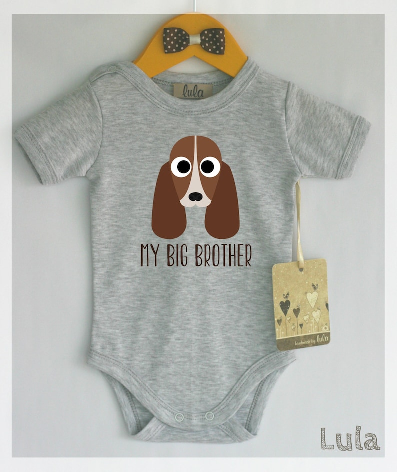 Basset Hound Baby Clothes. Dog Baby Big Brother or Sister Etsy
