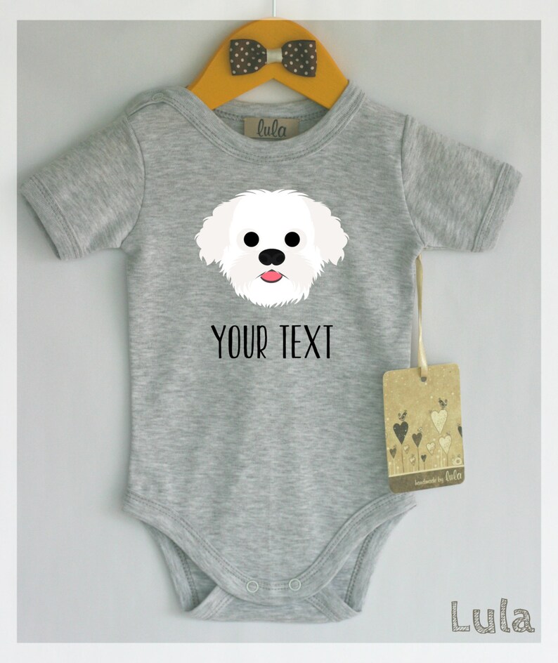 Maltese Dog Baby Clothes. Dog Baby Best Friend Print. Cute Dog Etsy