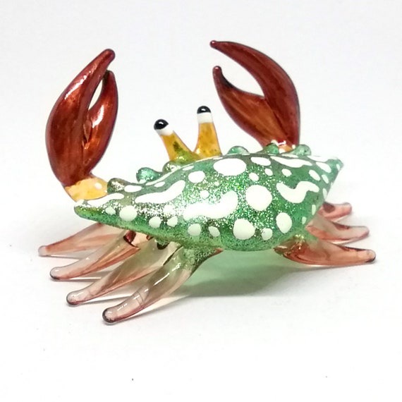 Figurine Marin UKCOCO Sculpture Miniature De Crabe En Cristal, Presse-Papier En Verre Objet Déco Unique Cadeau Figurine Marin UKCOCO Sculpture Miniature De Crabe En Cristal, Presse-Papier En Verre Objet Déco Unique Cadeau