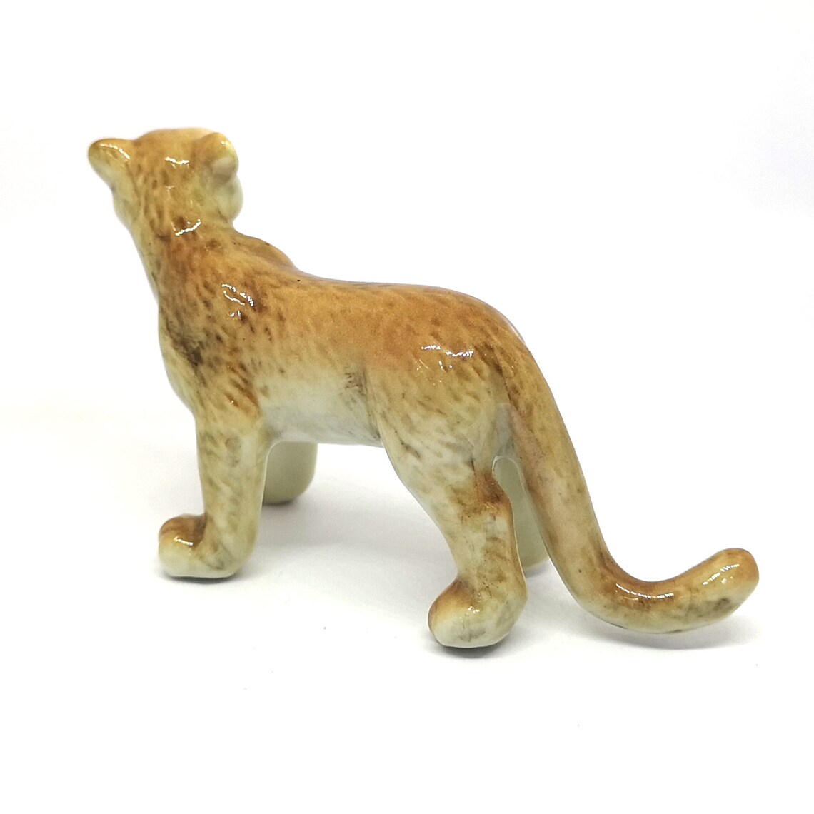 ZOOCRAFT Puma Wildlife Porcelain Tiger Figurine Statue | Etsy