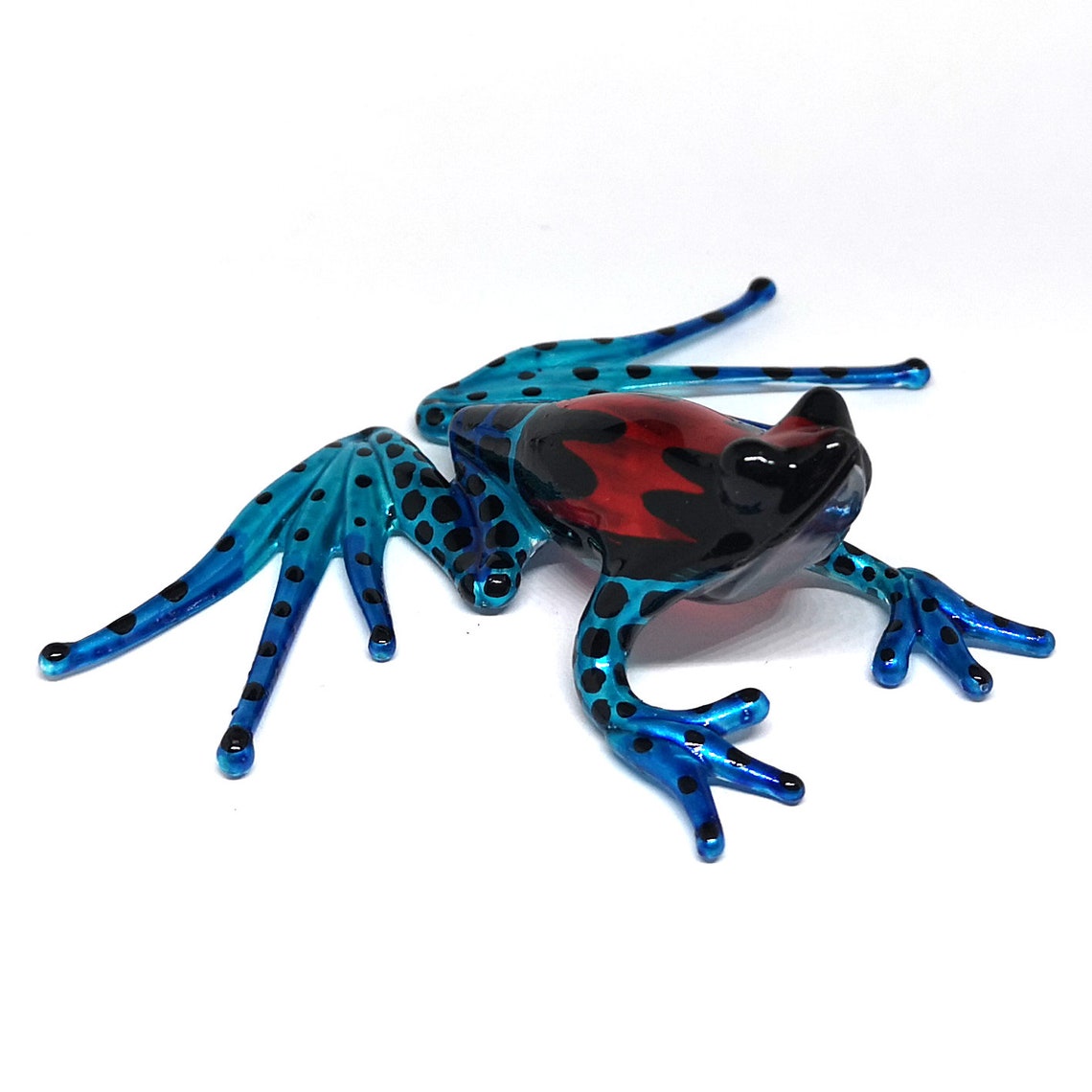 ZOOCRAFT Collectible Frog Figurines Blown Glass Hand Painted Etsy