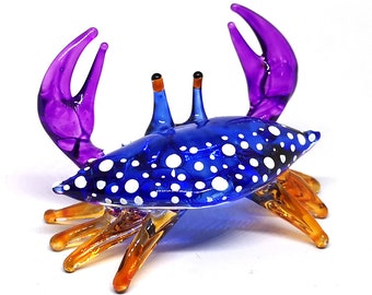ChangThai Design 2 Pcs Aquarium Red Sea Crab HandBowl Glass Dollhouse Miniatures Decoration Figurine Collection ChangThai Design 2 Pcs Aquarium Red Sea Crab HandBowl Glass Dollhouse Miniatures Decoration Figurine Collection