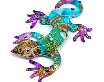 Figurine De Crabe En Verre Soufflé Main - Décoration Côtière, Cadeau Original