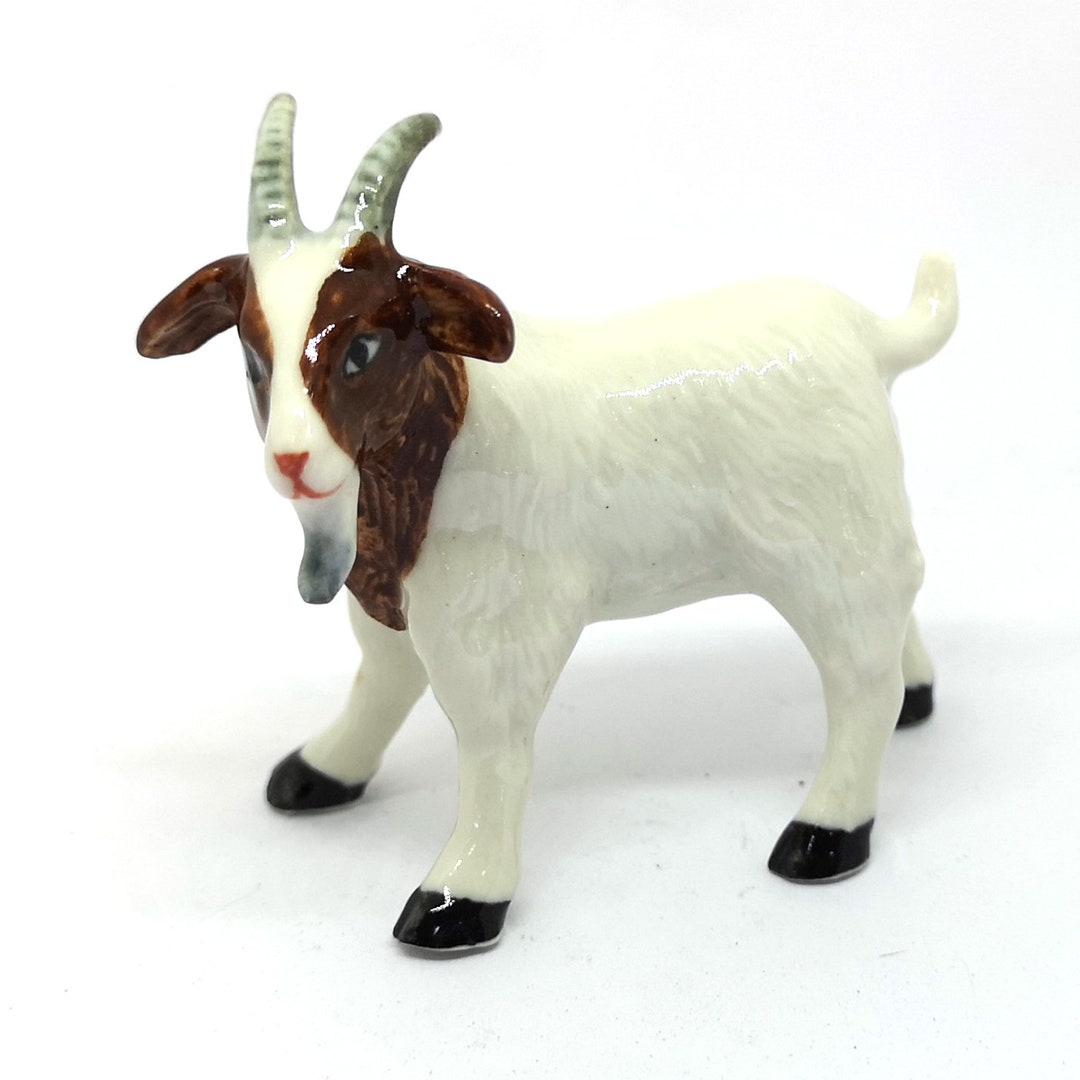 ZOOCRAFT Farmhouse Goat Figurine Ceramic Miniature Gift Idea Etsy
