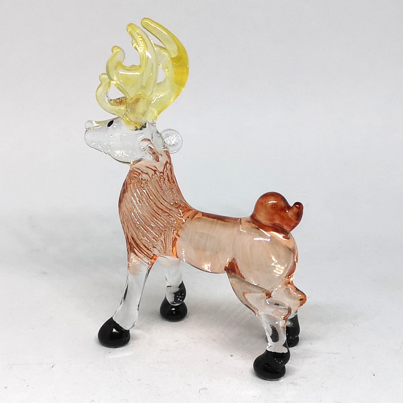 hand blown glass deer