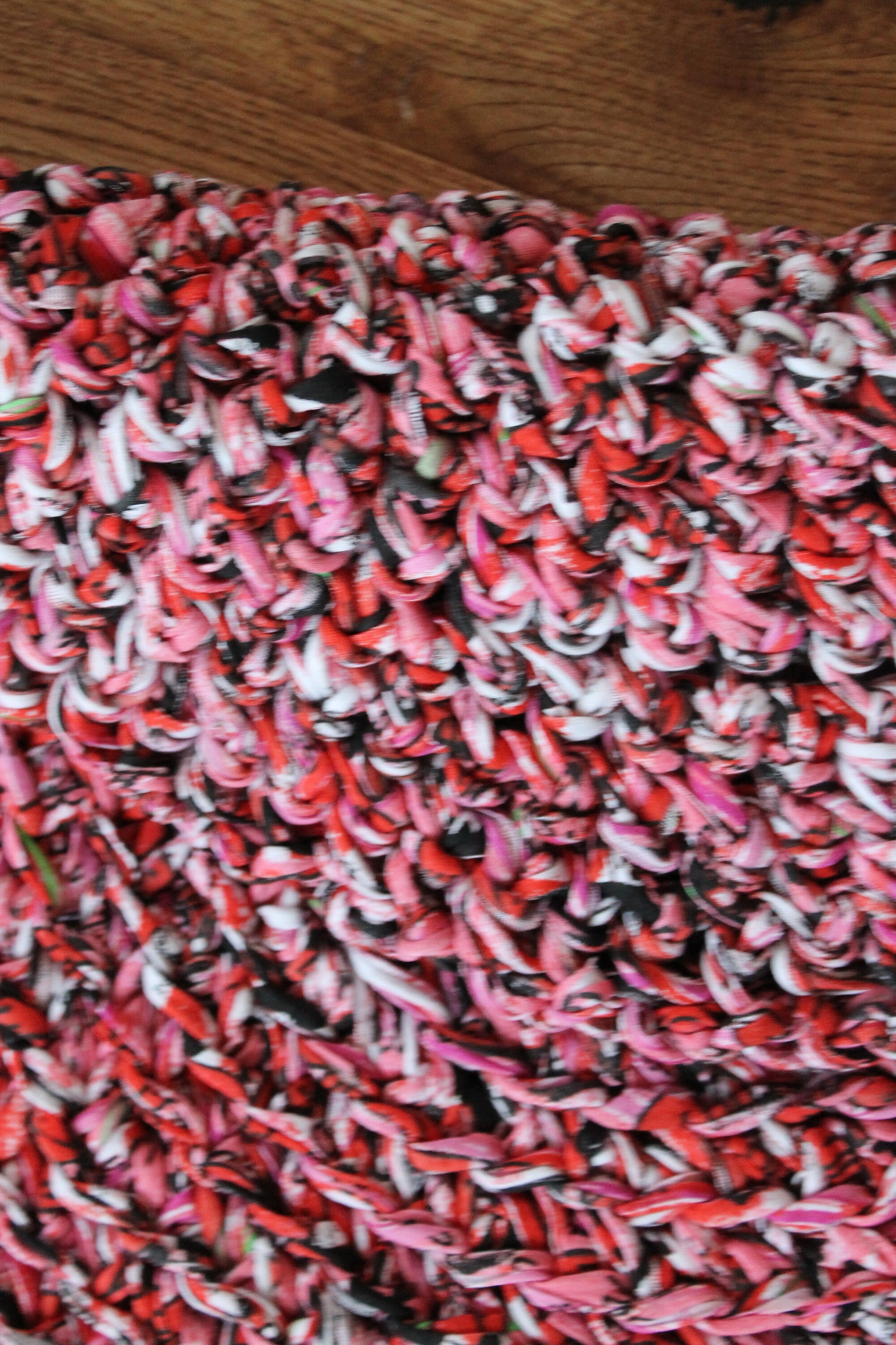 Rag Rug Pink and White Rag Rug 20 Small Round Rag Rug Etsy UK