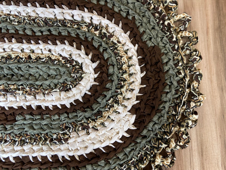 Brown Rag Rug Multicolored Brown, Rag Rug, 23