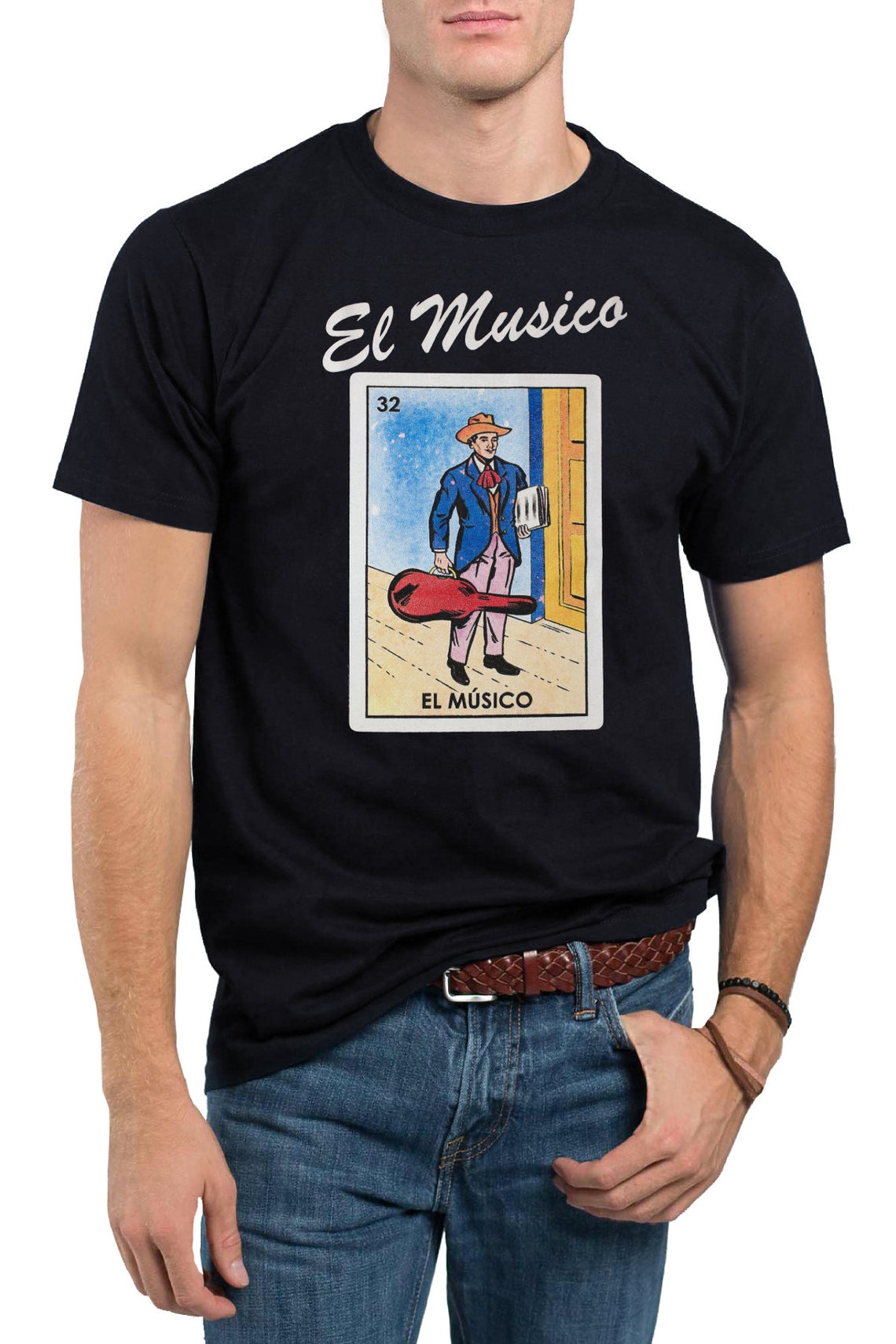 El Musico Loteria Mexican Bingo T-shirt Novelty Funny Family - Etsy