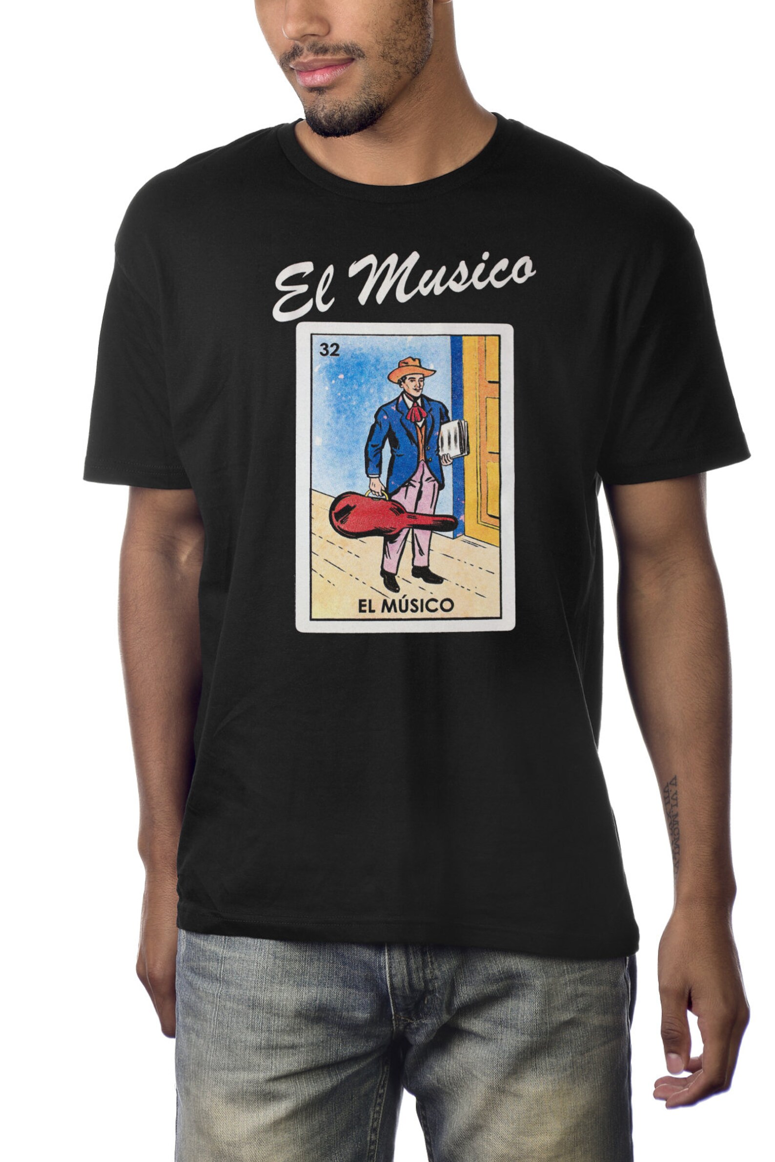 El Musico Loteria Mexican Bingo T-shirt Novelty Funny Family - Etsy Canada
