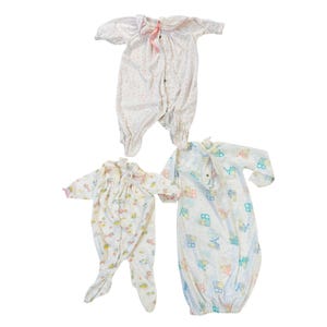 Lote de peleles y batas vintage para bebé niña Carter's Mothercare para recién nacidos de 0 a 3 meses, años 80 y 90