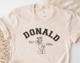 Classic Donald Duck Shirt, Retro Minnie Mickey Donald Daisy Goofy Pluto Vintage Shirt, Disneyland Shirt, Disney World Shirt
