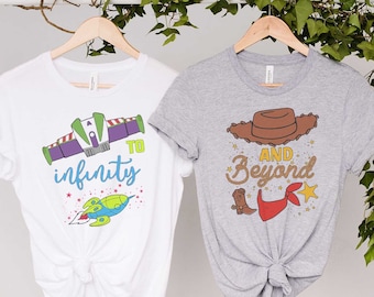 Toy Story To Infinity and Beyond Shirts, Woody Buzz Shirts, Hollywood Studios, Disney Couple Shirt, Besties Disney Shirt