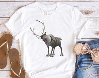 Frozen Sven T-shirt Kristoff Elsa Anna Olaf Disney Shirt Adult Youth Toddler Tee Shirts