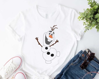 Frozen Olaf Snowman T-shirt Kristoff Elsa Anna Disney Shirt Adult Youth Toddler Tee Shirts