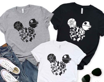 Star Wars Mickey Shirt, Mickey Ears Star Wars, Disney Galaxy's Edge Star Wars Fan Shirt