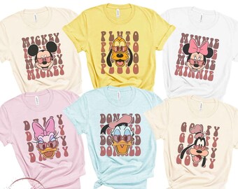 Mickey and Friends Shirts, Mickey Minnie Donald Daisy Goofy Pluto Disney Group Shirt Disney Family Vacation Shirts