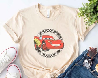 Lightning McQueen Shirt, Lightning McQueen 95 Disney Cars Shirts Adult Youth Toddler Sizes