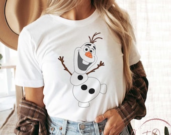Frozen Olaf Snowman T-shirt Kristoff Elsa Anna Disney Shirt Adult Youth Toddler Tee Shirts