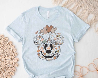 Spooky Vibes Halloween Pumpkin Mickey Balloons T-shirt, Mickey's Not So Scary Halloween, Disneyland, Disney World Shirts