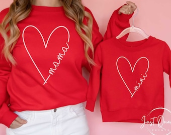 Mama and Mini Matching Sweatshirts, Mommy & Me Matching Sweaters, Mother Daughter Matching Shirts, Mama Sweater, Mini Sweater, Gift for Mom