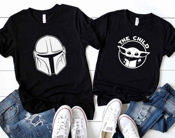 Mandalorian and The Child Shirt, The Child, Mandalorian Matching Shirts, Mando and Grogu, New Dad Shirt, Gift for Dad