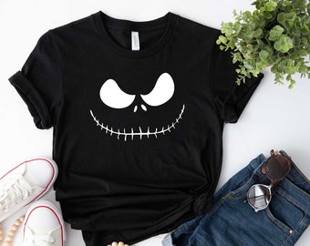Camiseta de Jack Skellington y Sally, Pesadilla antes de Navidad, Mickey's Not So Scary Halloween, camisetas con disfraces de Halloween de la familia Disney